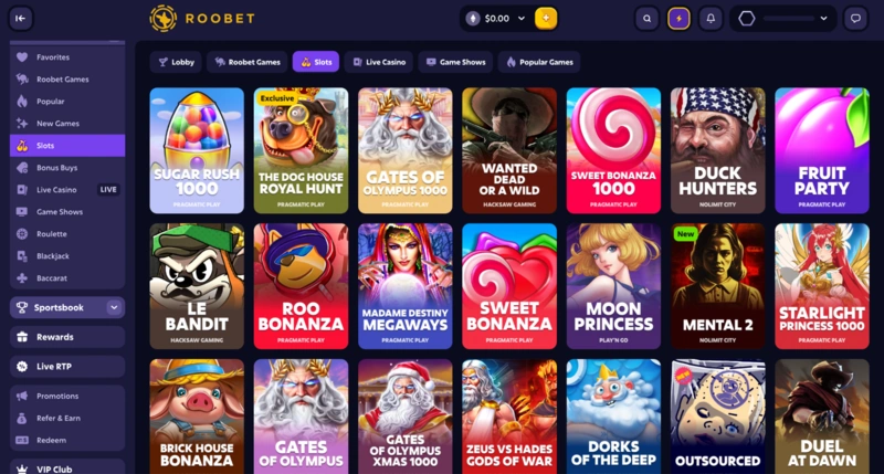 Roobet Slots